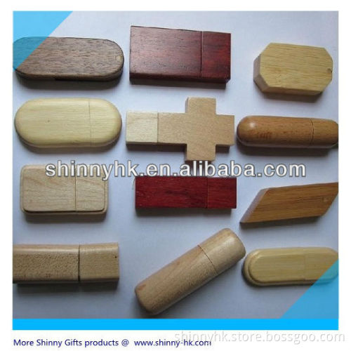dIfferent shape wooden usb flash drive for brand promo gifts SI-FDW00031